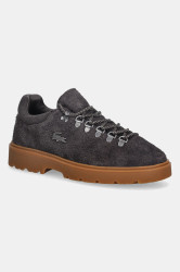 Semišové tenisky Lacoste Baseshot Winter Sneakers pánské, hnědá barva, 50SMA0047