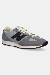 Semišové tenisky New Balance 471 šedá barva, U471AH