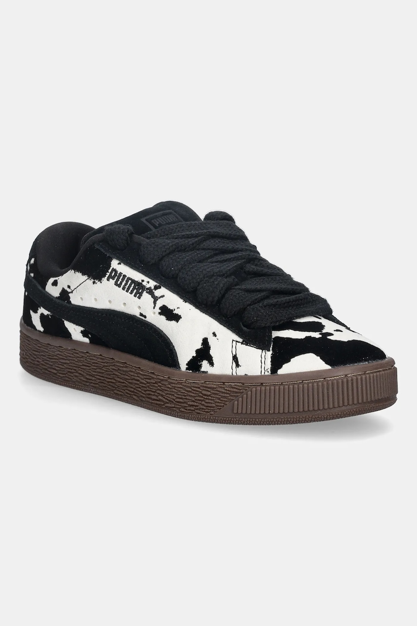 Semišové tenisky Puma Suede XL Wild Instinct Wns dámské, černá barva, 403253