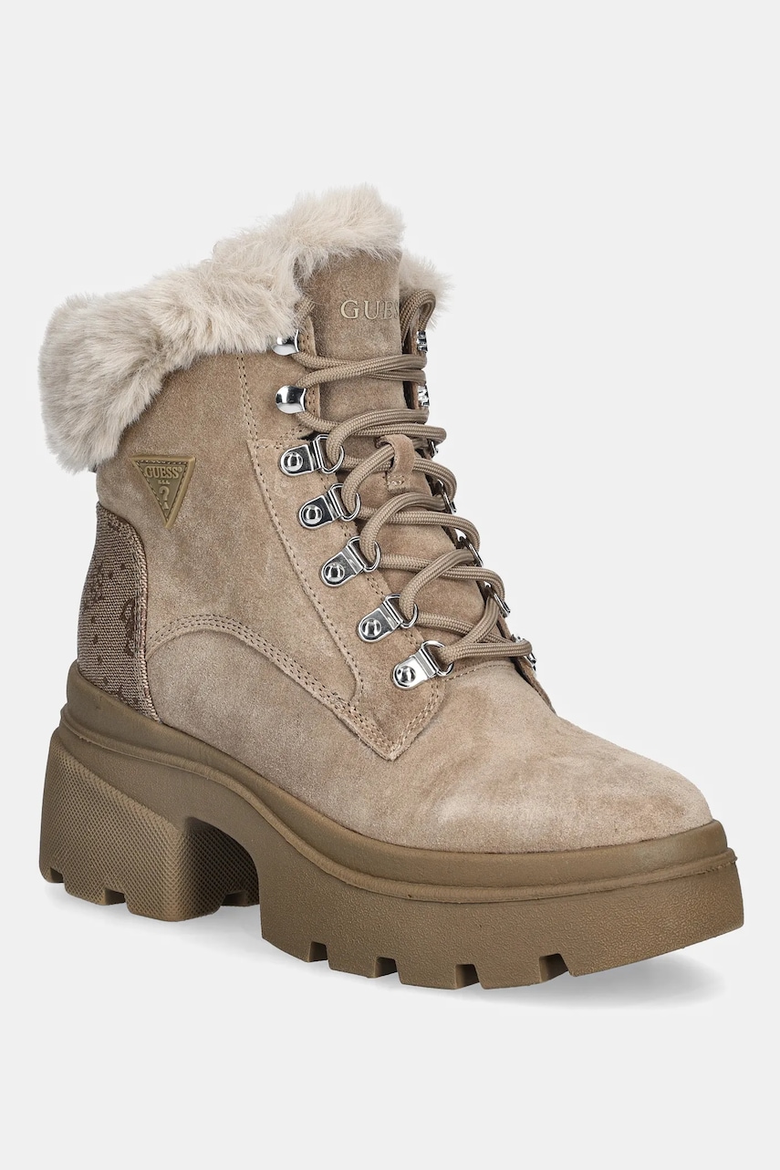 Semišové workery Guess YARELI