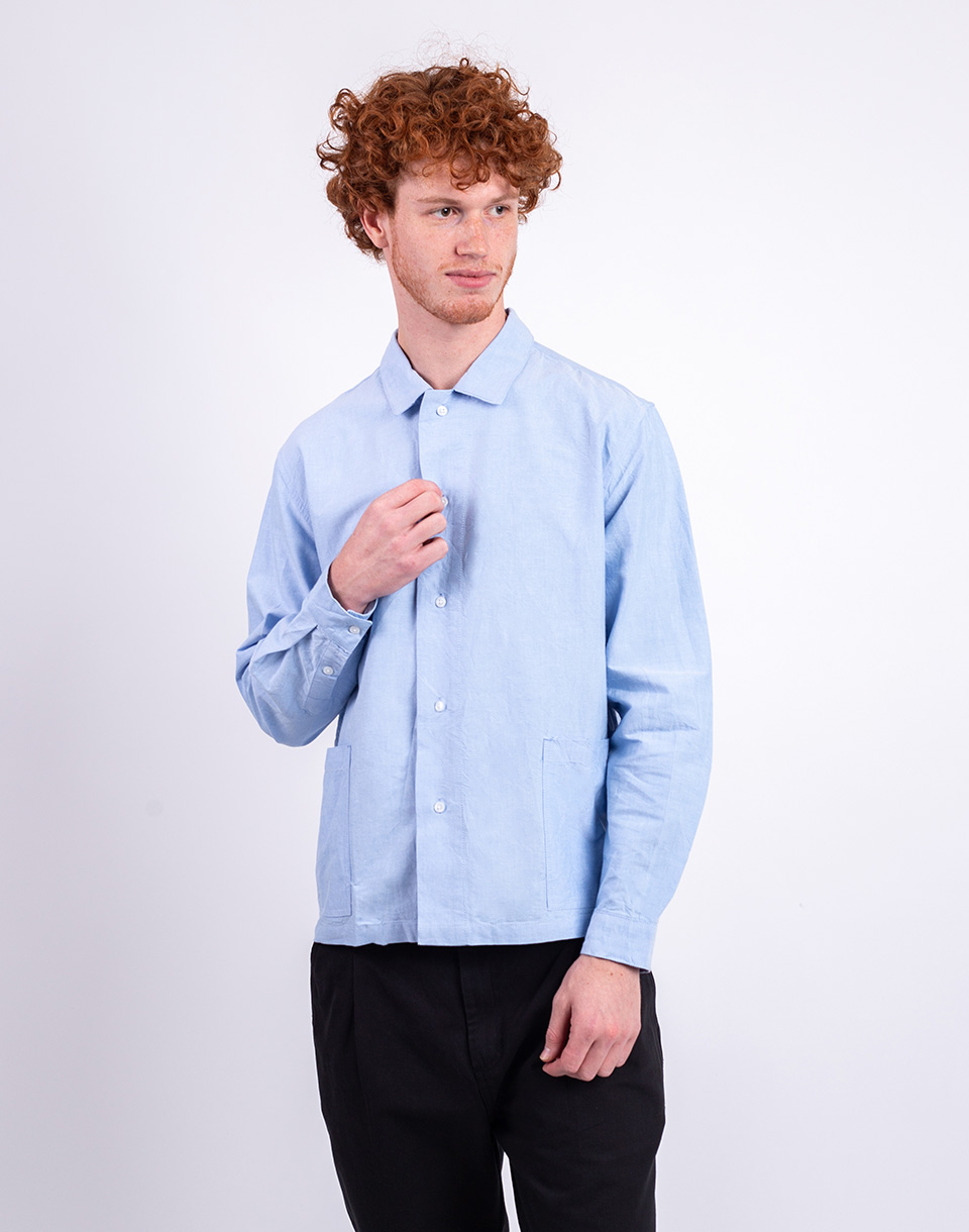 Service Works Waiter Shirt OXFORD BLUE M