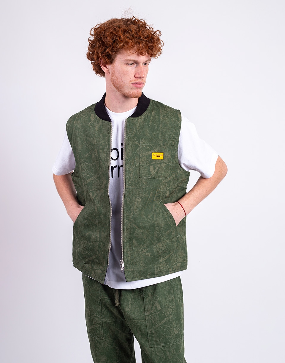 Service Works Xerox Camo Padded Work Vest OLIVE M