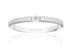 Sif Jakobs Slušivý stříbrný prsten s kubickými zirkony Ellera SJ-R22117-CZ-SS 56 mm