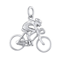 Silvego Stříbrný přívěsek Cyklista PRMP14191