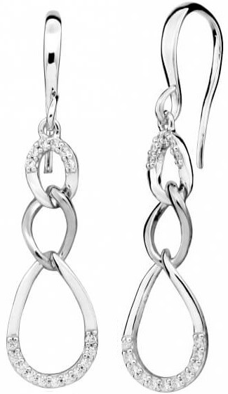 Silver Cat Elegantní náušnice se zirkony SC438