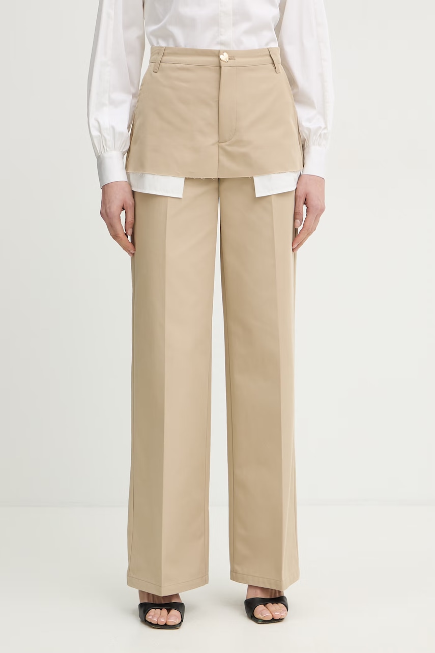 Silvian Heach rovné kalhoty dámské bavlněné SPANIT