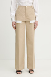 Silvian Heach rovné kalhoty dámské bavlněné SPANIT