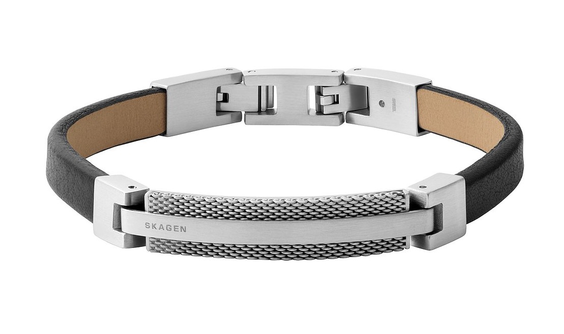 Skagen Kožený náramek pro muže Torben SKJM0208040