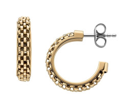 Skagen Stylové pozlacené náušnice kruhy Merete SKJ1858710