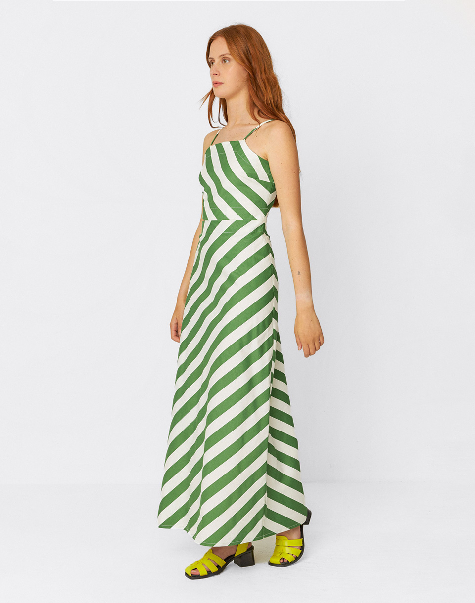 SKFK Aura GOTS Dress 711 Stripes 36
