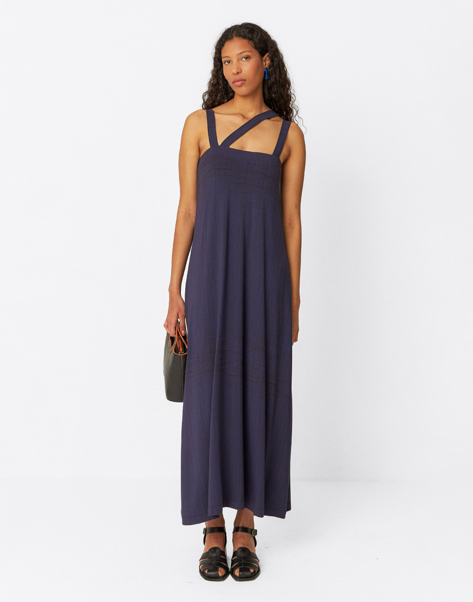 SKFK Odele Dress B8 Navy Violet 36