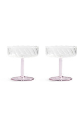 Sklenice na šampaňské &k amsterdam 2-pack růžová barva
