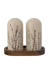 Slánka a pepřenka s podšálkem Bloomingville Bea