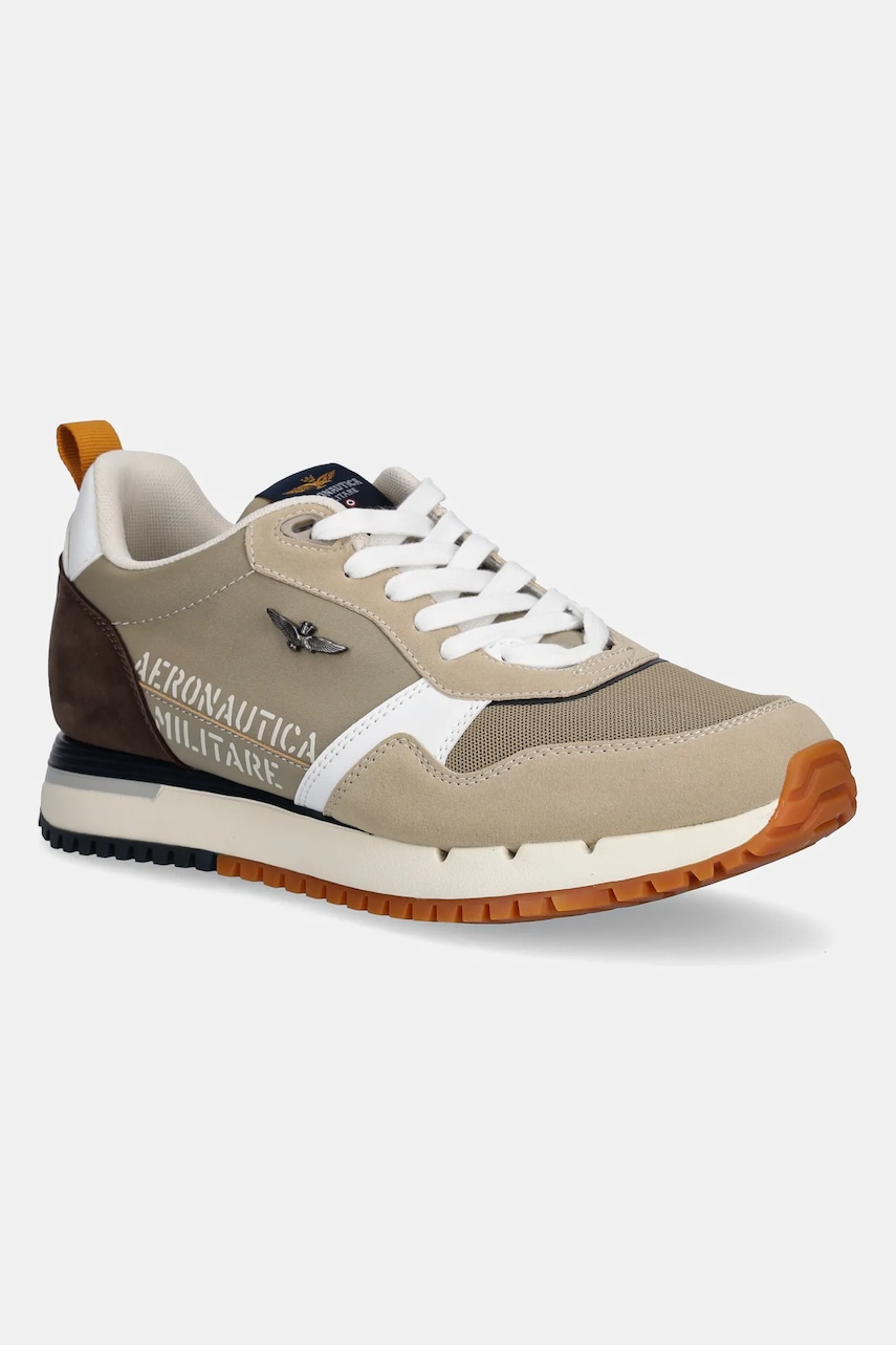 Sneakers boty Aeronautica Militare SC283CT3544 béžová barva, SC283CT3544