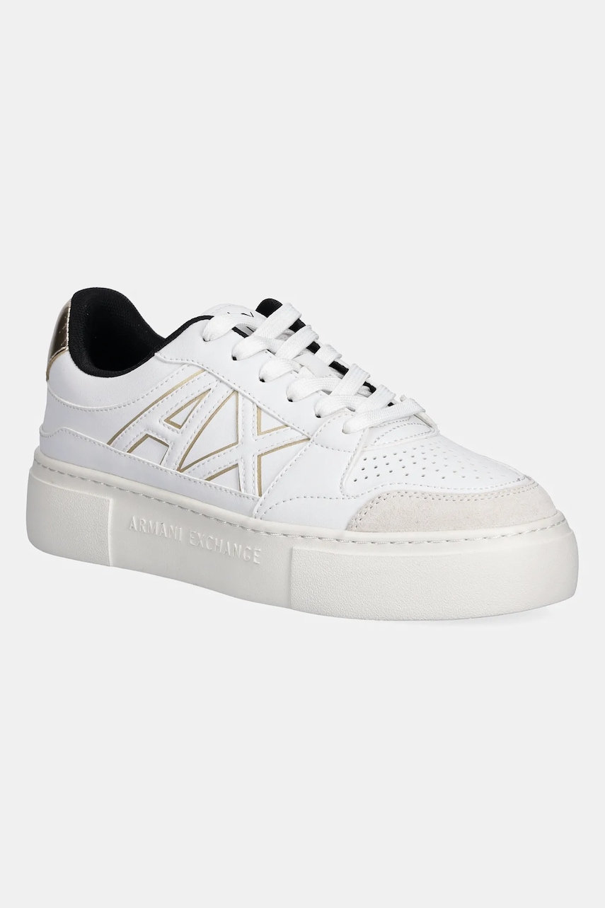 Sneakers boty Armani Exchange bílá barva, XDX147 XV830 T782
