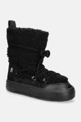 Sněhule Tommy Hilfiger LACE-UP FAUX SHEARLING SNOWBOOT