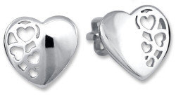 Soliter Stříbrné náušnice Srdce 431 001 02802 04