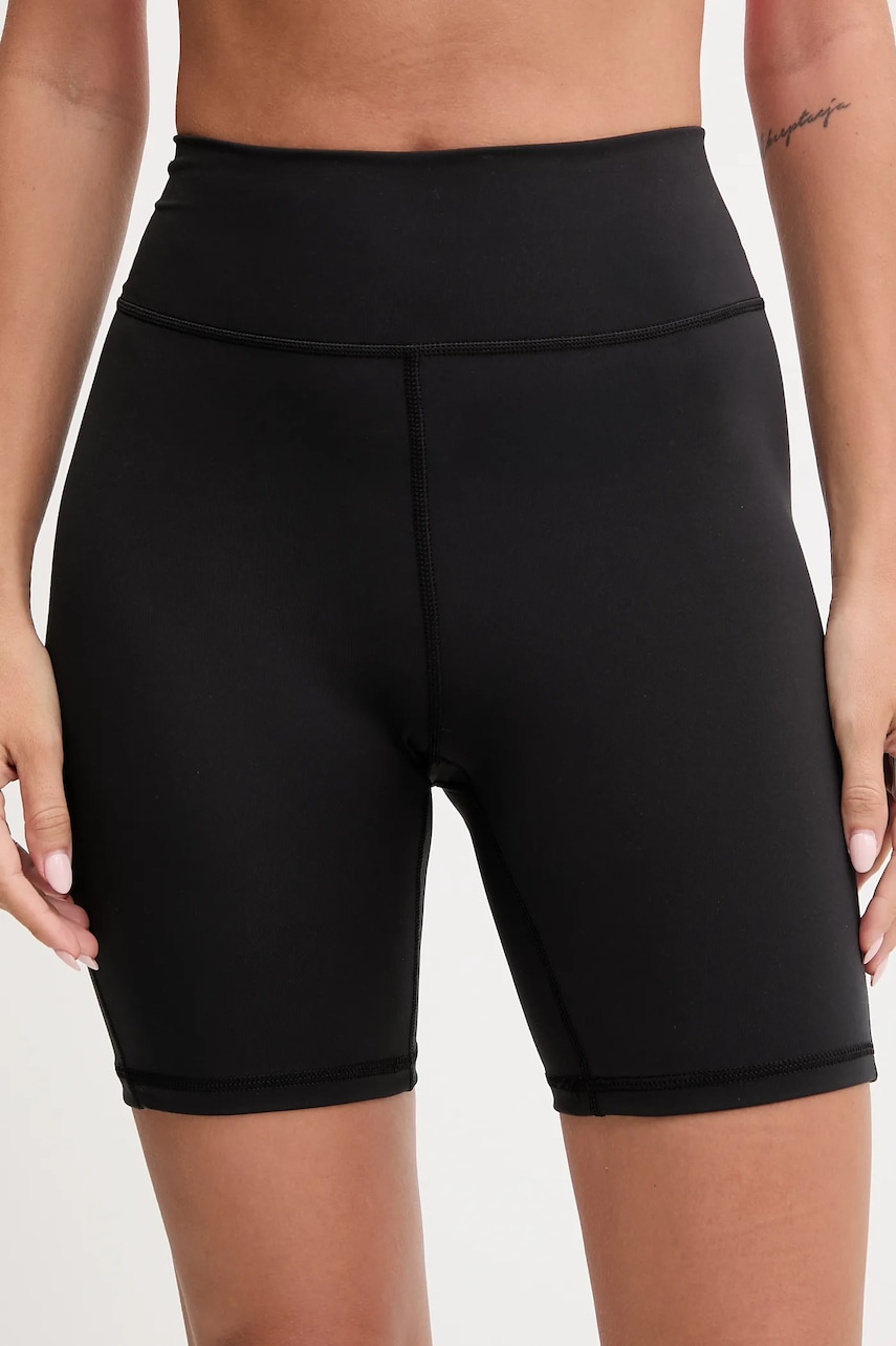 Šortky na jógu adidas Performance All me dámské, černá barva, high waist, JW7665