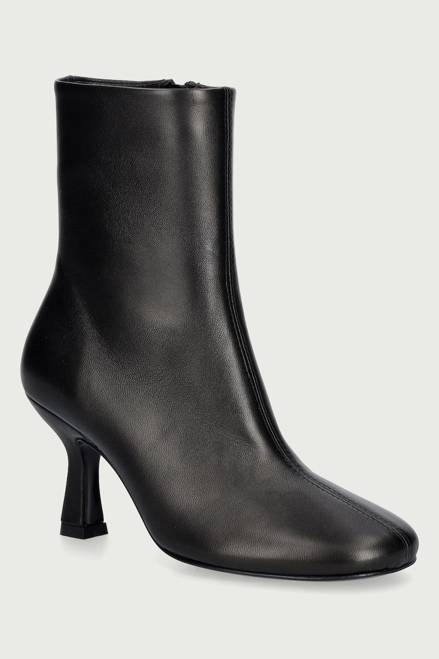 Souliers Martinez  kotníkové boty na jehlovém podpatku dámské kožené TALIN
