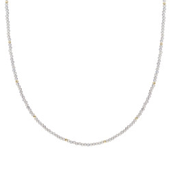 Sparkling Jewels Korálkový náhrdelník s labradoritem NLK04G-G18