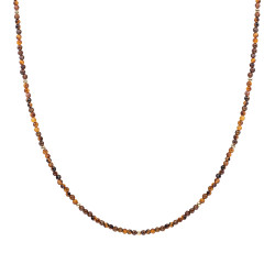 Sparkling Jewels Korálkový náhrdelník s tygřím okem NLK04G-G09