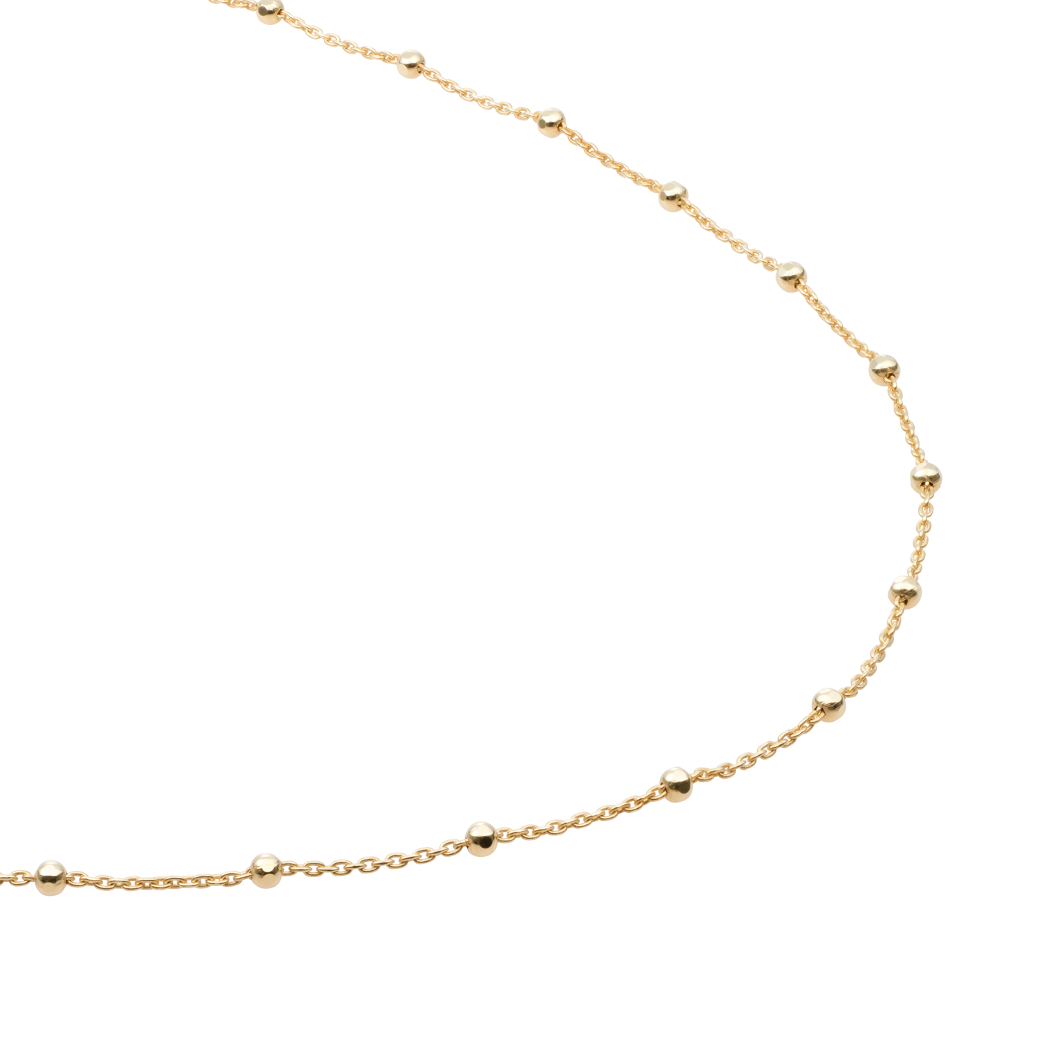 Sparkling Jewels Pozlacený dámský řetízek s kuličkami SN-SBG-0 50 cm
