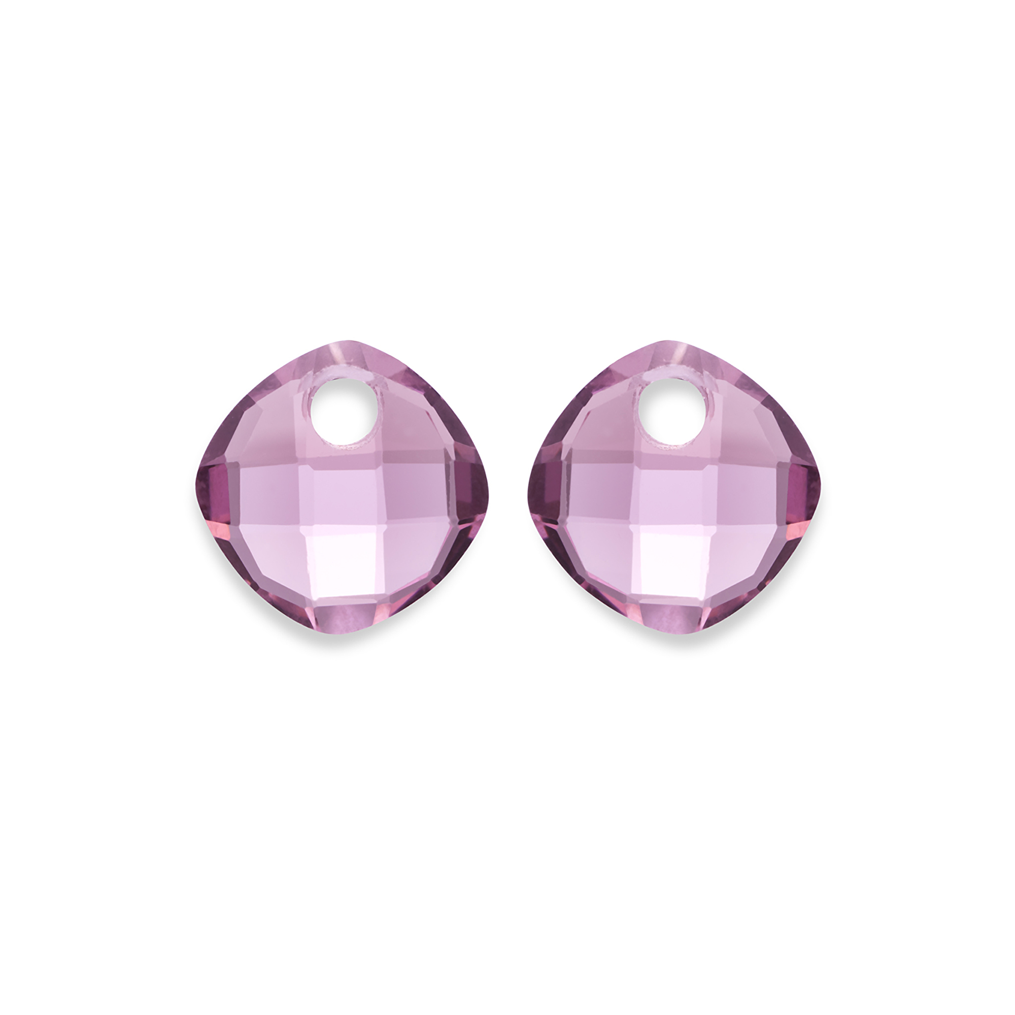 Sparkling Jewels Přívěsky na náušnice z fialového růženínu EAGEM59-CC