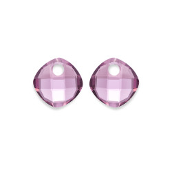 Sparkling Jewels Přívěsky na náušnice z fialového růženínu EAGEM59-CC
