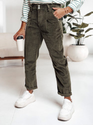 Spodnie damskie ciemny zielony Dstreet