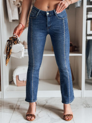 Spodnie damskie jeansowe dzwony LUSINIA niebieskie Dstreet