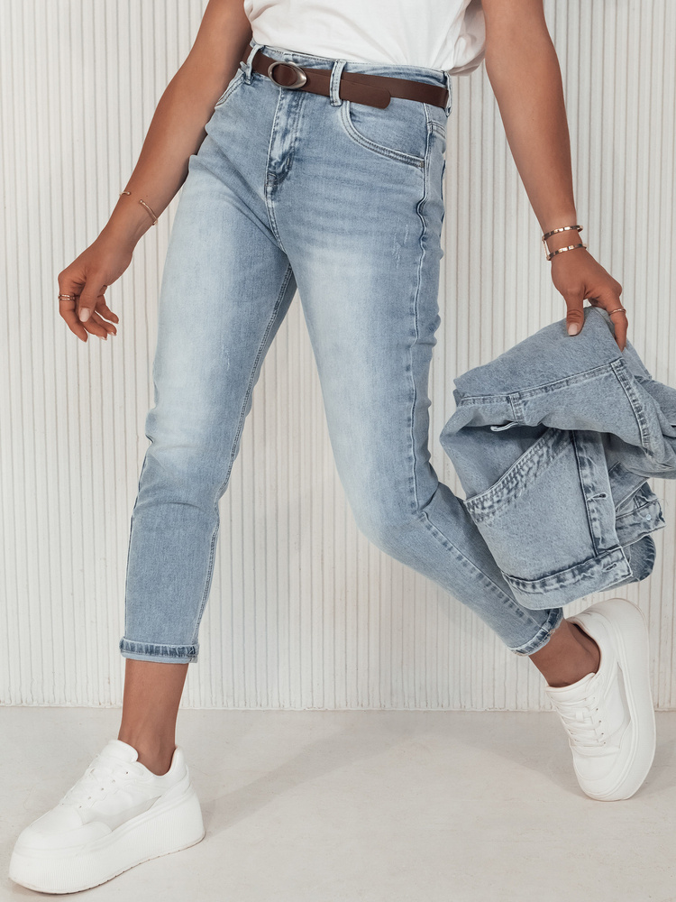 Spodnie damskie jeansowe GLAM JEANS niebieskie Dstreet
