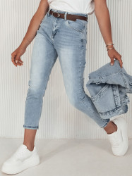 Spodnie damskie jeansowe GLAM JEANS niebieskie Dstreet