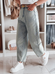 Spodnie damskie jeansowe wide leg WIDENOVA niebieskie Dstreet