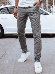 Spodnie męskie casual ciemnoszare Dstreet