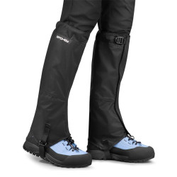Spokey TRACKY Turistické nepremokavé návleky, čierne, veľ. L