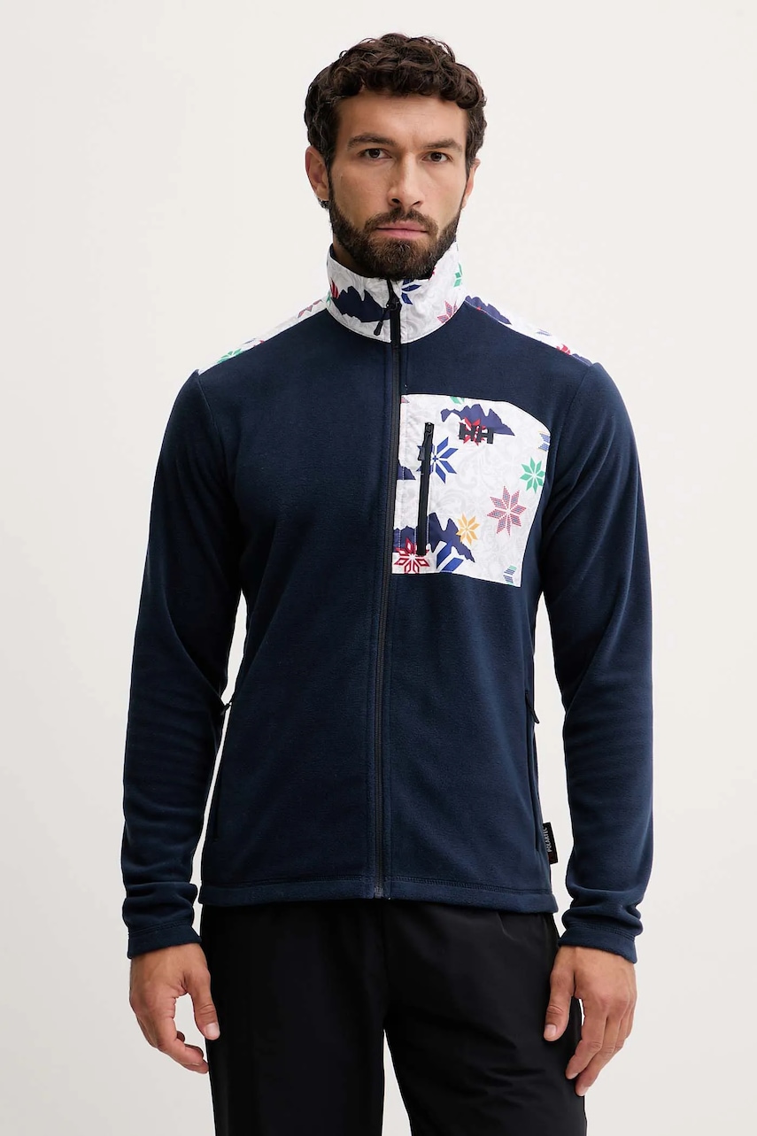 Sportovní mikina Helly Hansen Daybreaker pánská, tmavomodrá barva, s aplikací