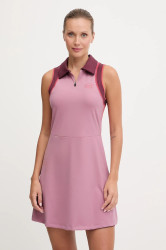 Sportovní šaty EA7 Emporio Armani růžová barva, mini, AF19155.7W000560