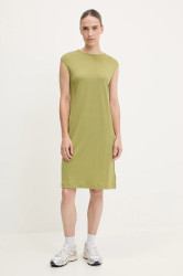 Sportovní šaty Icebreaker Granary zelená barva, mini, IB0A56MW0AA1