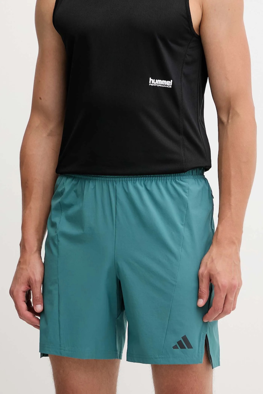 Sportovní šortky adidas Performance D4T pánské, tyrkysová barva, JX3169