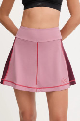 Sportovní sukně EA7 Emporio Armani růžová barva, mini, áčková, AF19155.7W000559