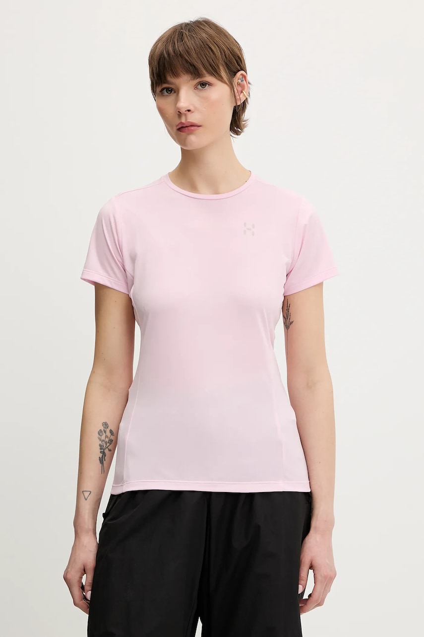 Sportovní tričko Haglöfs L.I.M dámské, růžová barva, 607859