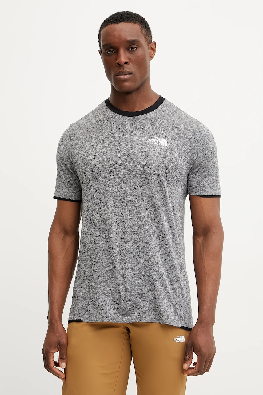 Sportovní tričko The North Face Valday Tech pánské, šedá barva, NF0A8BT8AAQ1