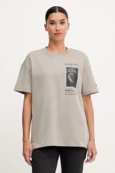 Sportovní triko adidas TERREX dámské, béžová barva, KC2350