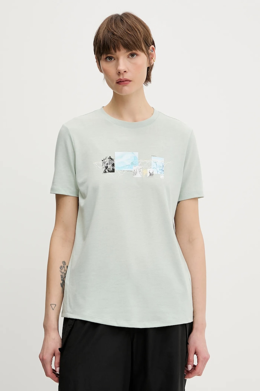 Sportovní triko Mammut Mountain dámské, zelená barva, 1017-06510