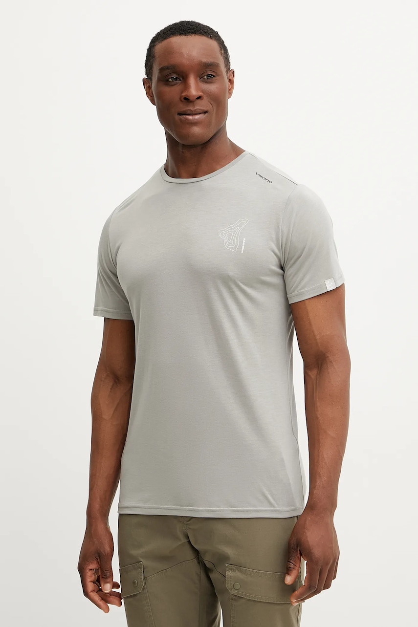 Sportovní triko Viking Rune pánské, šedá barva, 500/27/4928