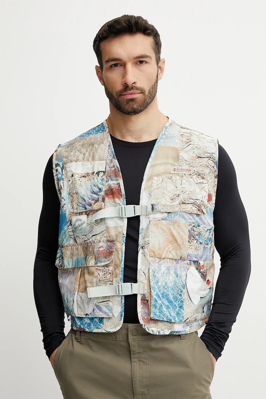 Sportovní vesta Columbia Cove Beach béžová barva, přechodná, 2126461