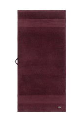 Středně velký bavlněný ručník Lacoste L LECROCO Bordeaux 50 x 100 cm