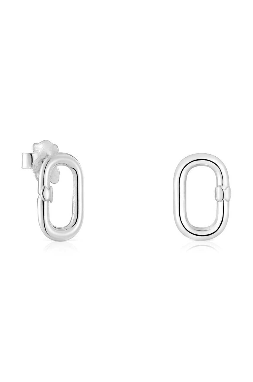 Stříbrné náušnice Tous Hold Oval