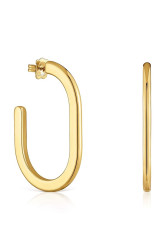 Stříbrné pozlacené náušnice Tous Line