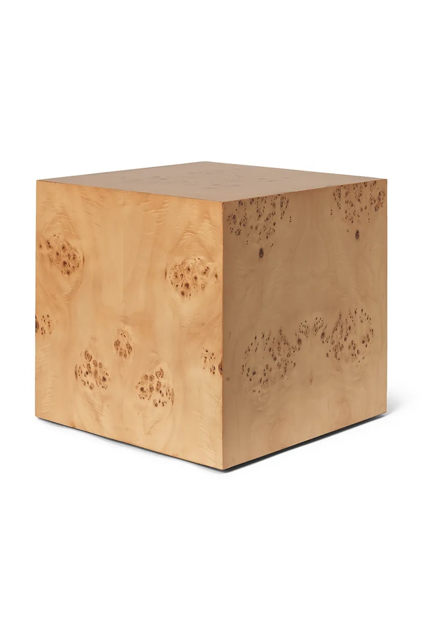 Stůl ferm LIVING Burl Cube Side Table